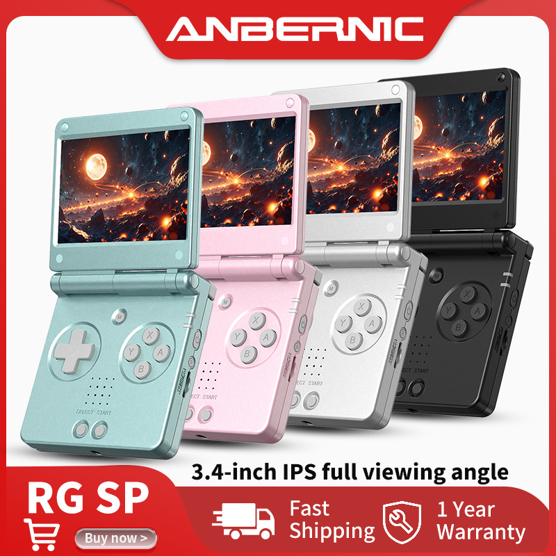 Retro Gaming Kiosk - Anbernic RG SP Flip Retro Handheld-Spielkonsole