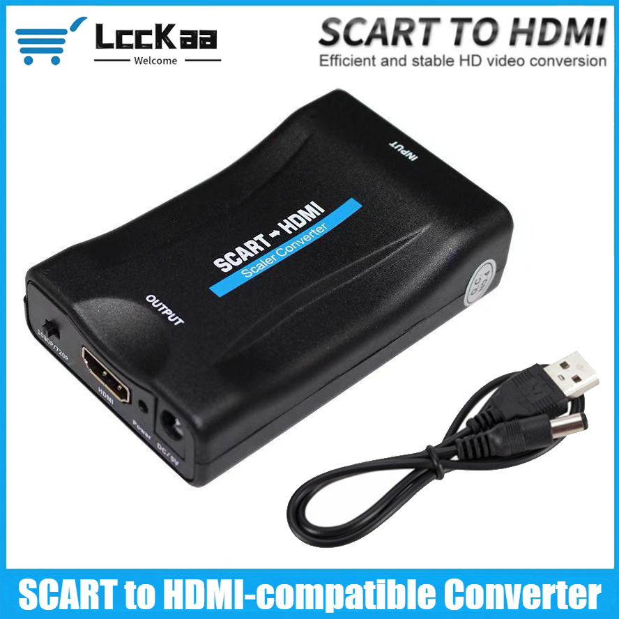 Scart To Hdmi - SCART Zu HDMI-kompatibel Konverter 1080P Video
