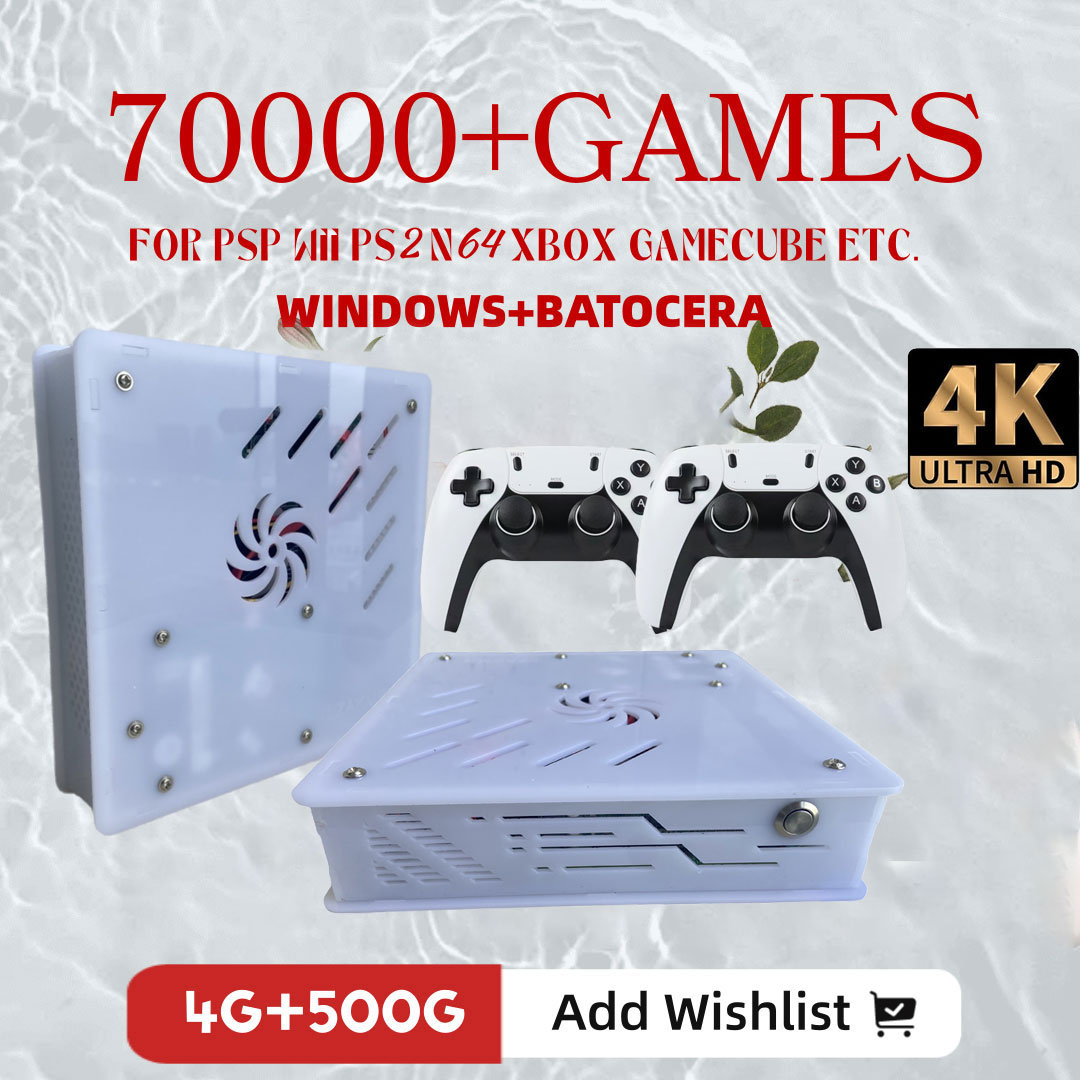 Retro Gaming Kiosk - 2026 Neue X8 Retro-Spielkonsole 500GB |