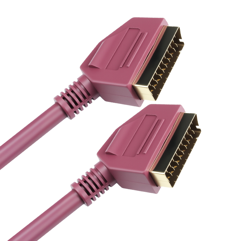 Scart To Hdmi - Scart Lead Vollständig verkabeltes 21-poliges Scart-Kabel