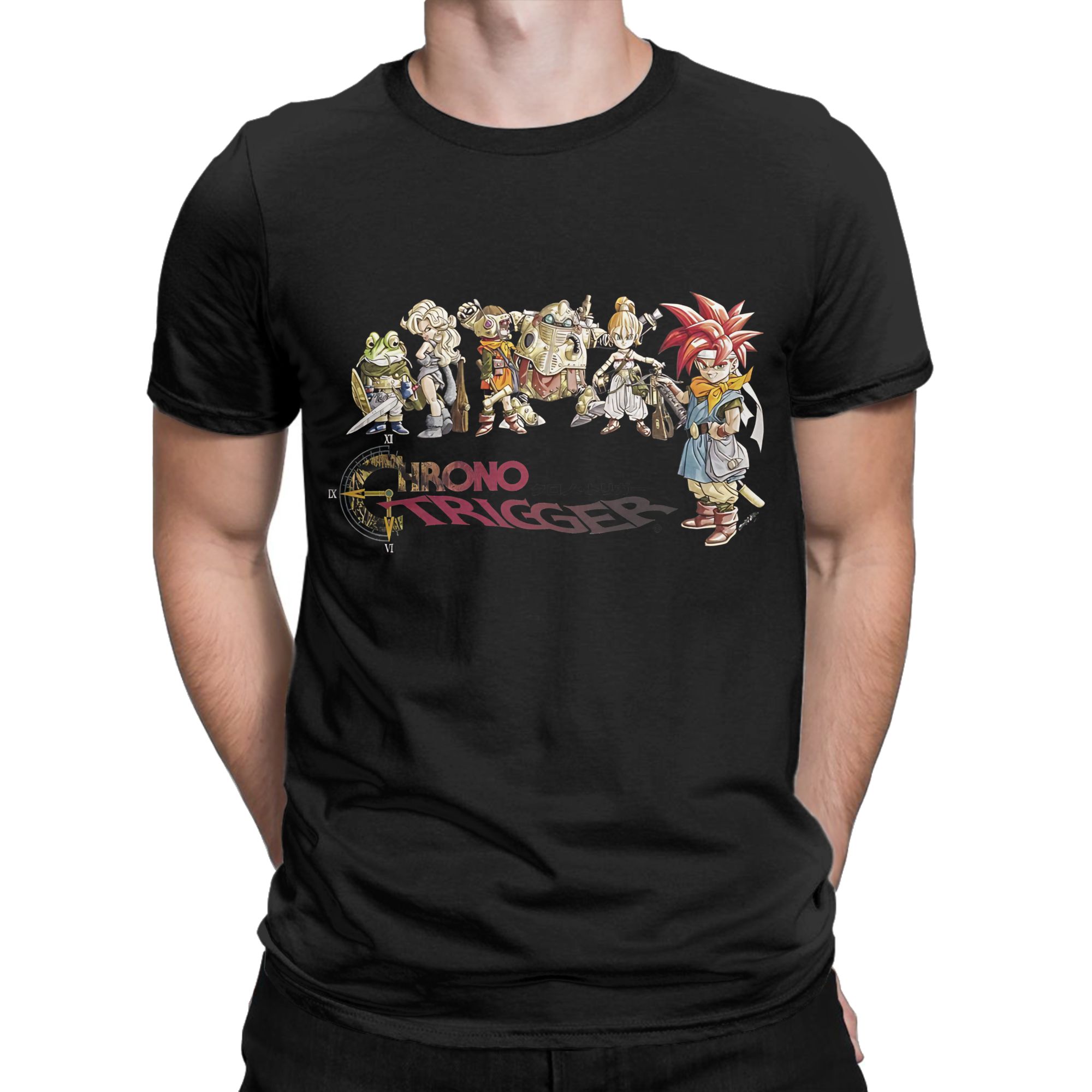 Retro Gaming T Shirt - Chrono Trigger Logo Lustiges Grafik-T-Shirt aus