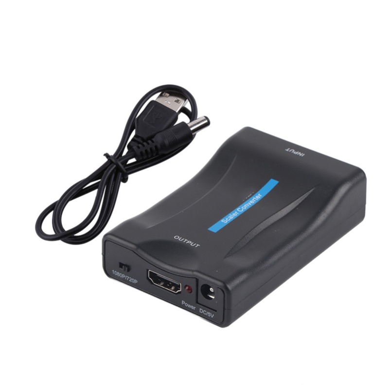 Scart To Hdmi - Scart zu HDMI Audio-Video-Konverter Skaler Adapter