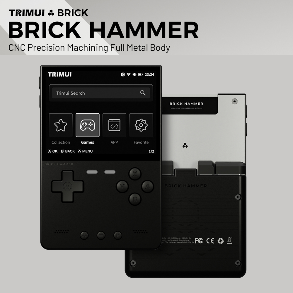 Retro Gaming Kiosk - Metallgehäuse Trimui Brick Hammer Konsole -