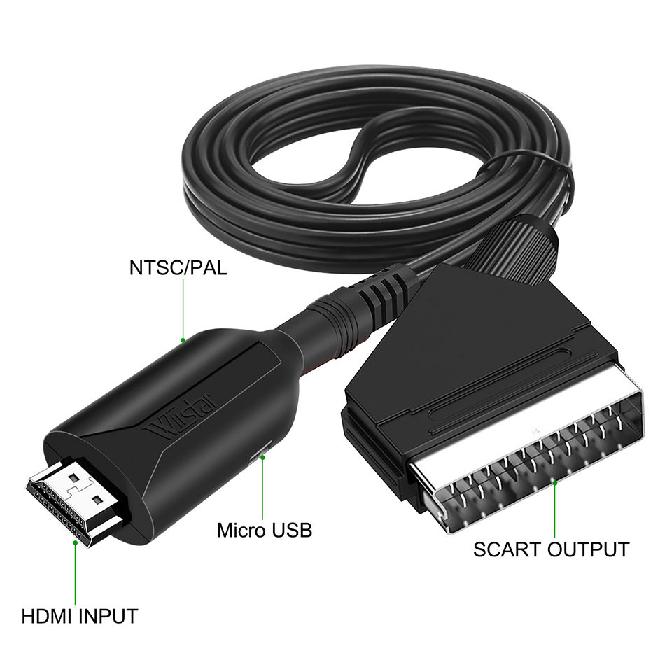 1080P HD HDMI-kompatibel zu SC – Scart To Hdmi Bewertung und Preis
