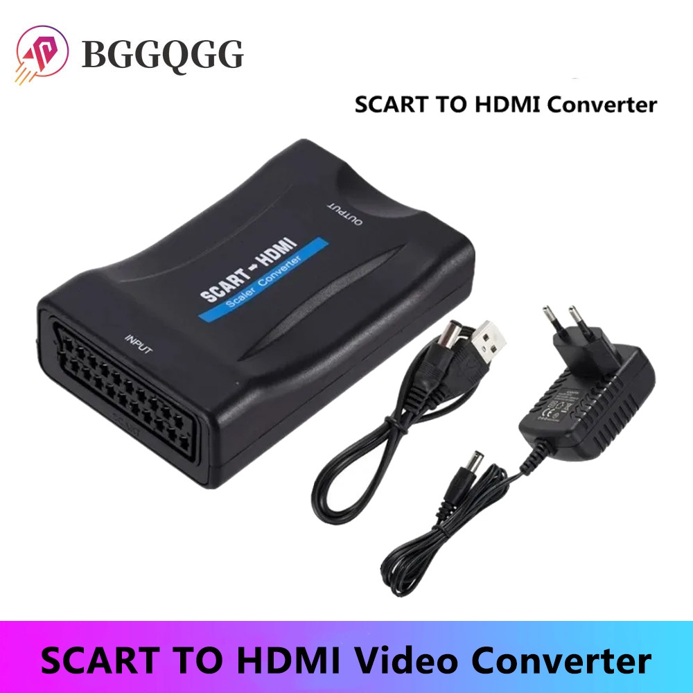 BGGQGG 1080P SCART Zu HDMI-kom – Scart To Hdmi Bewertung und Preis