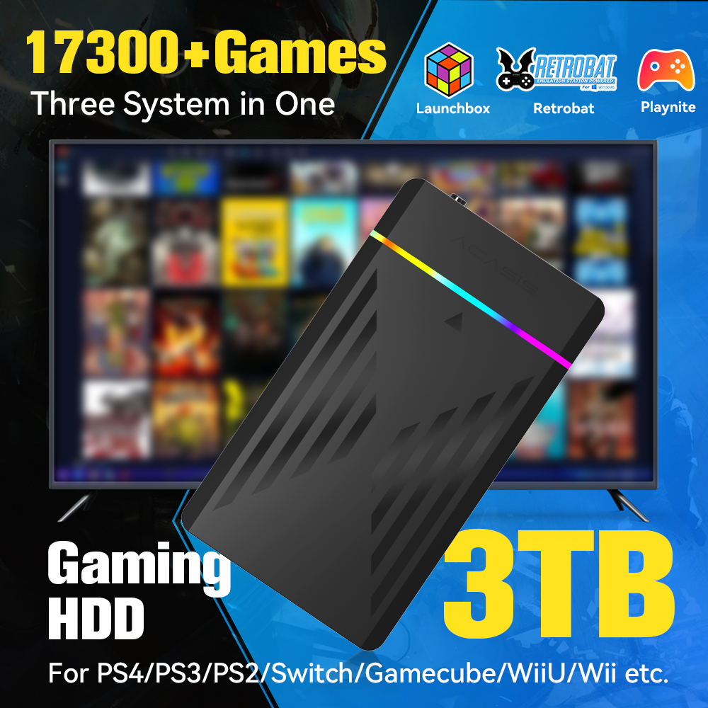 3 TB tragbare Gaming-HDD-Launc – Retro Gaming Kiosk Bewertung und Preis